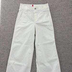 White Spanx Wide Leg Jeans